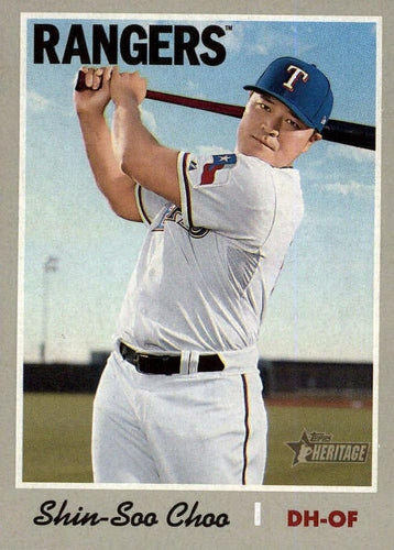 #461 Shin-Soo Choo - Texas Rangers - 2019 Topps Heritage Baseball