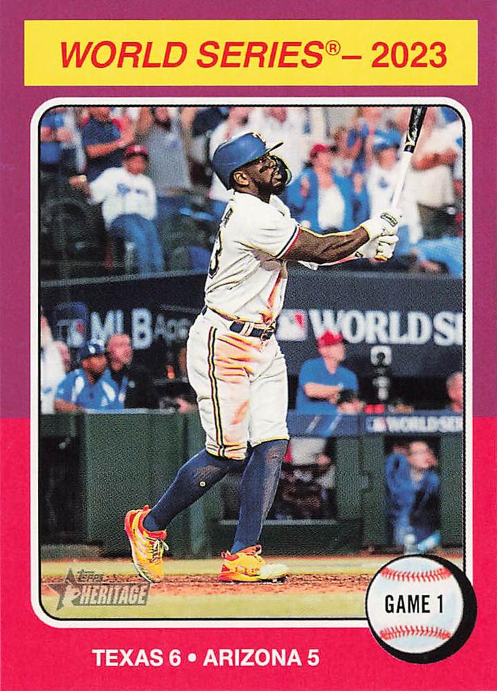 #461 World Series 2023: Game 1 - Texas Rangers - 2024 Topps Heritage Baseball
