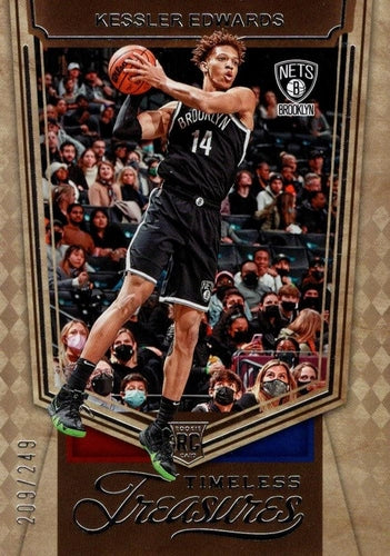 #462 Kessler Edwards - Brooklyn Nets - 2021-22 Panini Chronicles Basketball