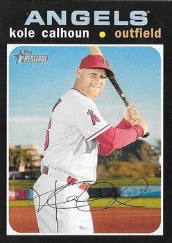 #463 Kole Calhoun - Los Angeles Angels - 2020 Topps Heritage Baseball