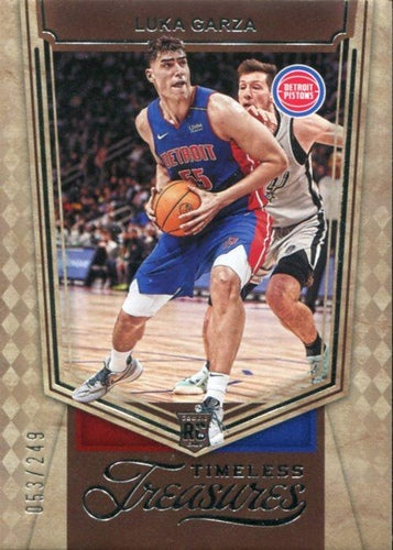 #464 Luka Garza - Detroit Pistons - 2021-22 Panini Chronicles Basketball