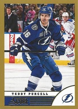 #464 Teddy Purcell - Tampa Bay Lightning - 2013-14 Score - Gold Hockey