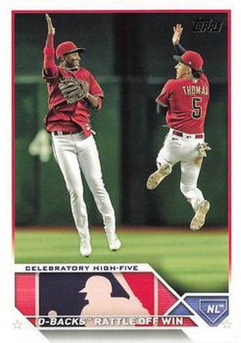 #464 Celebratory High-Five - Arizona Diamondbacks - 2023 Topps Baseball