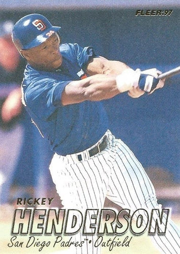 #464 Rickey Henderson - San Diego Padres - 1997 Fleer Baseball