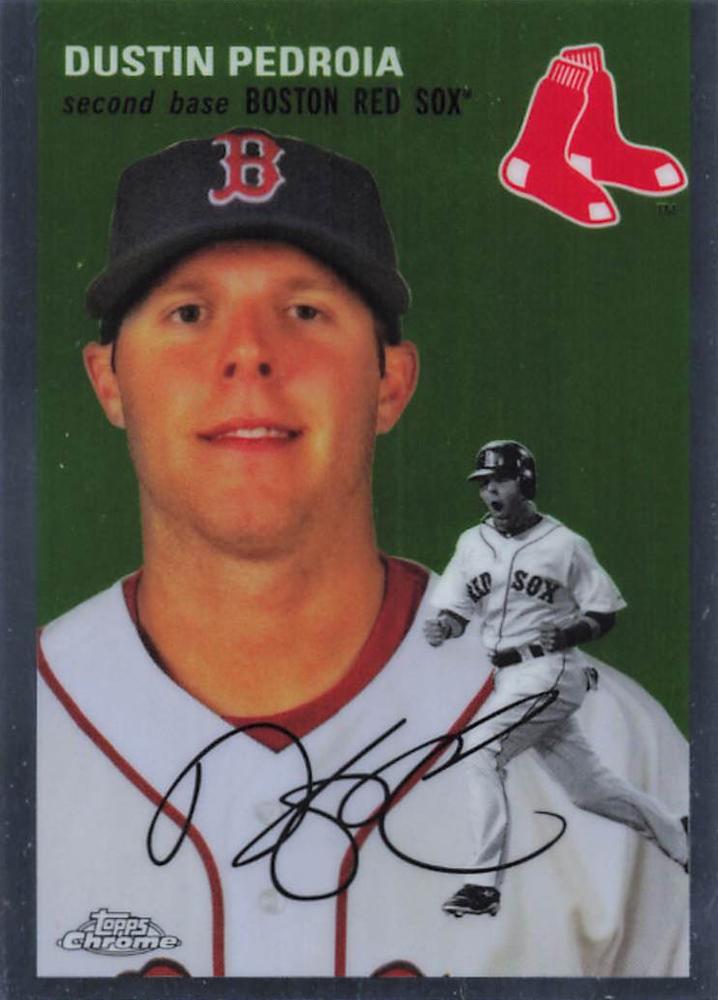 #465 Dustin Pedroia - Boston Red Sox - 2023 Topps Chrome Platinum Anniversary Baseball