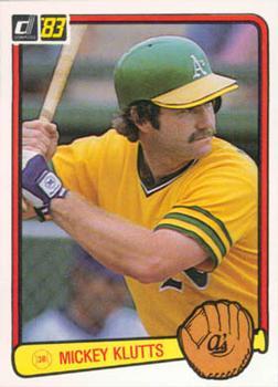 #465 Mickey Klutts - Oakland Athletics - 1983 Donruss Baseball