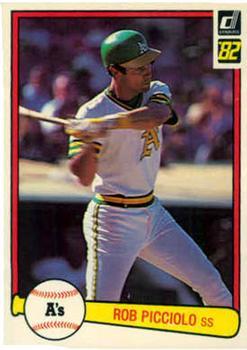 #465 Rob Picciolo - Oakland Athletics - 1982 Donruss Baseball