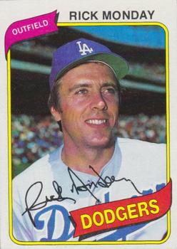 #465 Rick Monday - Los Angeles Dodgers - 1980 Topps Baseball