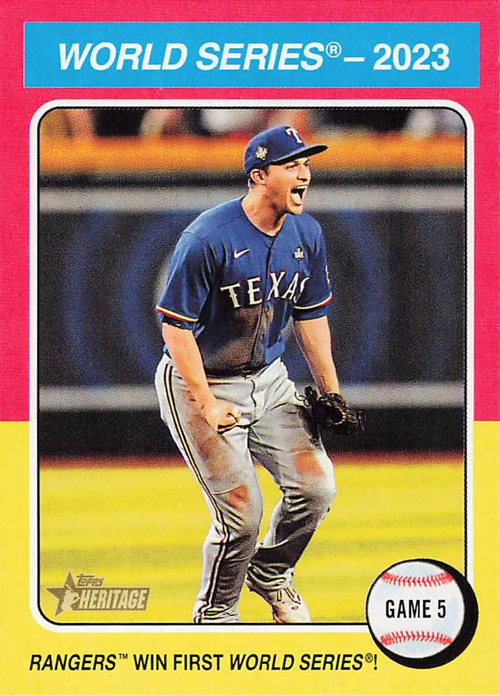 #466 World Series 2023: Game 5 - Texas Rangers - 2024 Topps Heritage Baseball