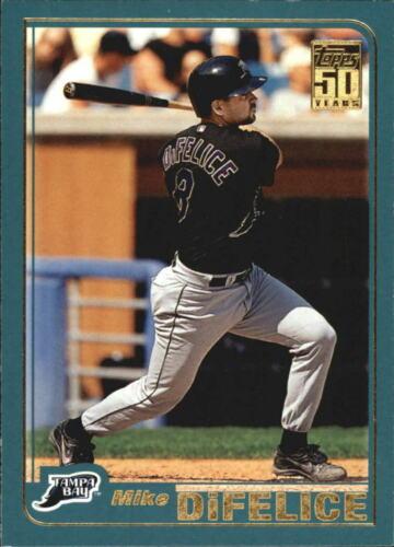 #466 Mike DiFelice - Tampa Bay Devil Rays - 2001 Topps Baseball