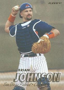 #466 Brian Johnson - San Diego Padres - 1997 Fleer Baseball