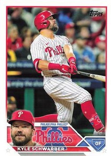 #466 Kyle Schwarber - Philadelphia Phillies - 2023 Topps Baseball