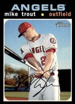 #466 Mike Trout - Los Angeles Angels - 2020 Topps Heritage Baseball