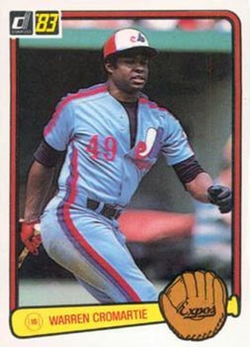 #466 Warren Cromartie - Montreal Expos - 1983 Donruss Baseball