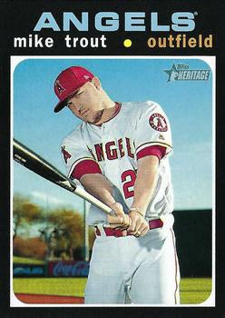 #466c Mike Trout - Los Angeles Angels - 2020 Topps Heritage Baseball