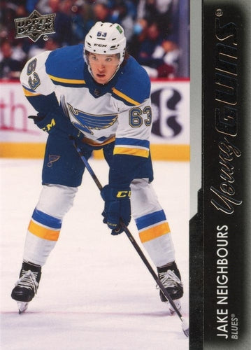 #467 Jake Neighbours - St. Louis Blues - 2021-22 Upper Deck Hockey
