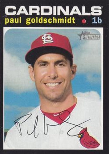 #467 Paul Goldschmidt - St. Louis Cardinals - 2020 Topps Heritage Baseball