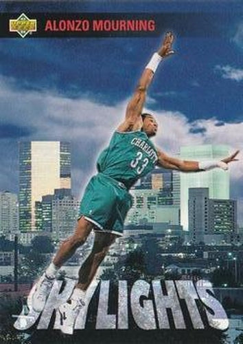 #468 Alonzo Mourning - Charlotte Hornets - 1993-94 Upper Deck Basketball