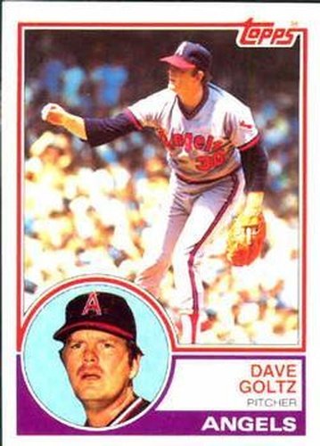 #468 Dave Goltz - California Angels - 1983 Topps Baseball