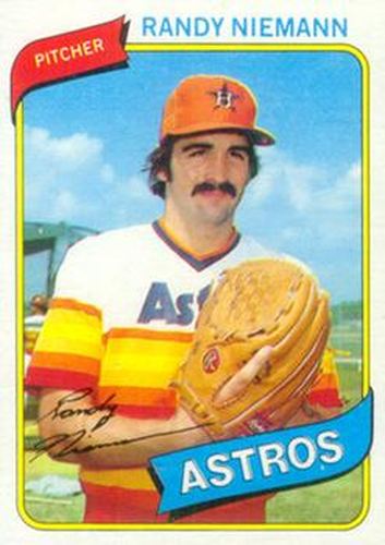 #469 Randy Niemann - Houston Astros - 1980 Topps Baseball
