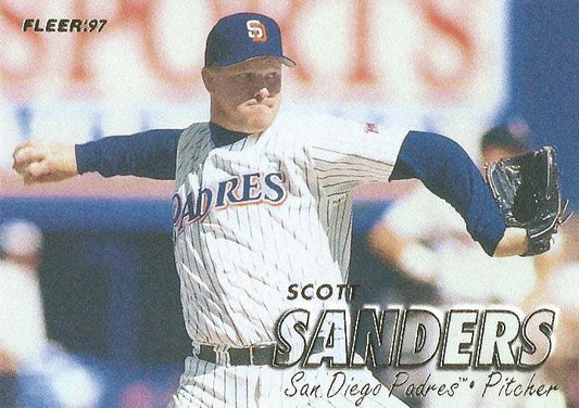 #469 Scott Sanders - San Diego Padres - 1997 Fleer Baseball