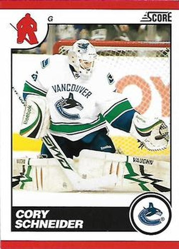 #469 Cory Schneider - Vancouver Canucks - 2010-11 Score Hockey