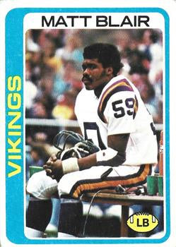 #469 Matt Blair - Minnesota Vikings - 1978 Topps Football