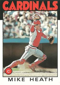 #46T Mike Heath - St. Louis Cardinals - 1986 Topps Traded Baseball