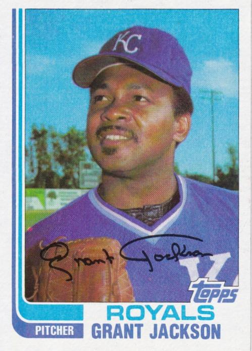 #46T Grant Jackson - Kansas City Royals - 1982 Topps Traded Baseball