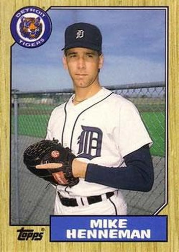 #46T Mike Henneman  - Detroit Tigers - 1987 Topps Traded Baseball