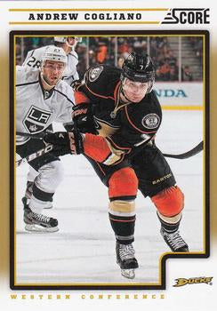 #46 Andrew Cogliano - Anaheim Ducks - 2012-13 Score - Gold Rush Hockey