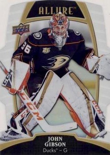 #46 John Gibson - Anaheim Ducks - 2019-20 Upper Deck Allure - White Rainbow Hockey