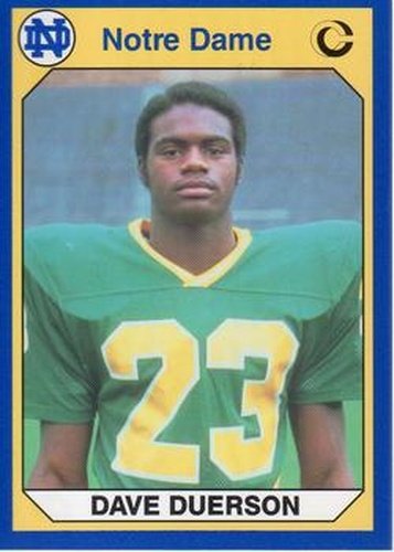 #46 Dave Duerson - Notre Dame Fighting Irish - 1990 Collegiate Collection Notre Dame Football
