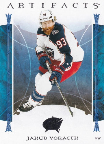 #46 Jakub Voracek - Columbus Blue Jackets - 2022-23 Upper Deck Artifacts Hockey
