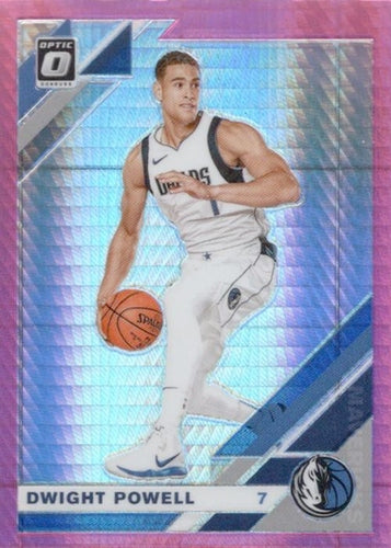 #46 Dwight Powell - Dallas Mavericks - 2019-20 Donruss Optic - Hyper Pink Basketball