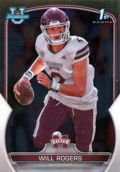 #46 Will Rogers - Mississippi State Bulldogs - 2022 Bowman Chrome University Football