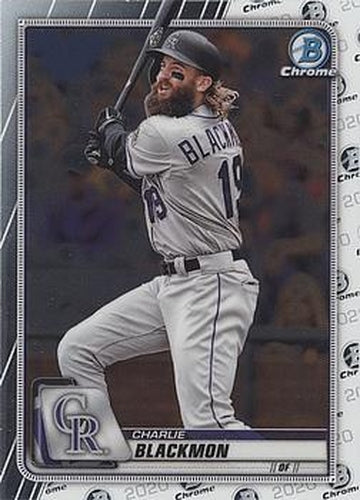 #46 Charlie Blackmon - Colorado Rockies - 2020 Bowman Chrome Baseball