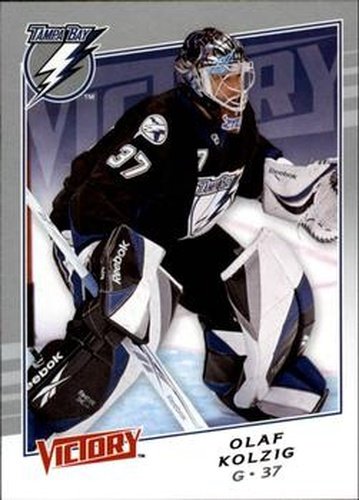 #296 Olaf Kolzig - Tampa Bay Lightning - 2008-09 Upper Deck Victory Hockey