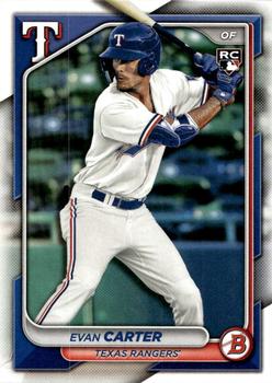 #46 Evan Carter - Texas Rangers - 2024 Bowman Baseball
