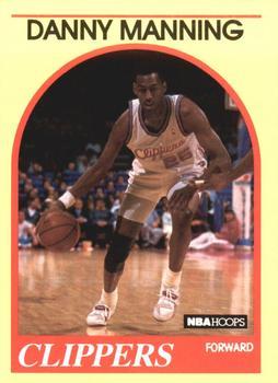 #46 Danny Manning - Los Angeles Clippers - 1989-90 Hoops Superstars Basketball