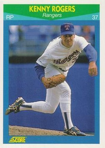 #46 Kenny Rogers - Texas Rangers - 1990 Score Rising Stars Baseball