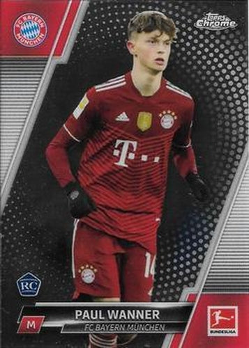 #46 Paul Wanner - FC Bayern Munchen - 2021-22 Topps Chrome Bundesliga Soccer
