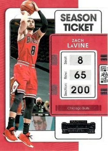 #46 Zach LaVine - Chicago Bulls - 2021-22 Panini Contenders Basketball