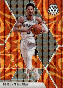 #46 Dejounte Murray - San Antonio Spurs - 2019-20 Panini Mosaic - Reactive Orange Basketball