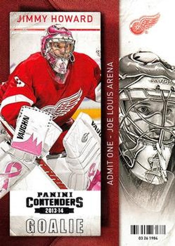 #46 Jimmy Howard - Detroit Red Wings - 2013-14 Panini Contenders Hockey