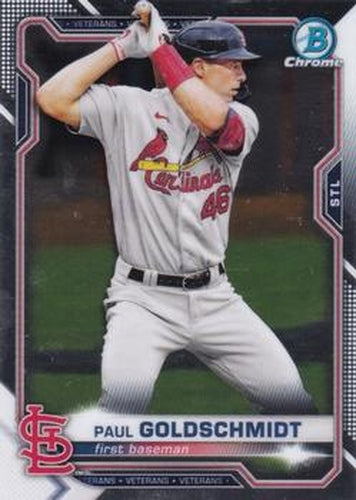 #46 Paul Goldschmidt - St. Louis Cardinals - 2021 Bowman Chrome Baseball
