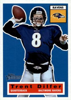#46 Trent Dilfer - Baltimore Ravens - 2001 Topps Heritage Football