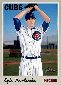 #46 Kyle Hendricks - Chicago Cubs - 2019 Topps Heritage Baseball