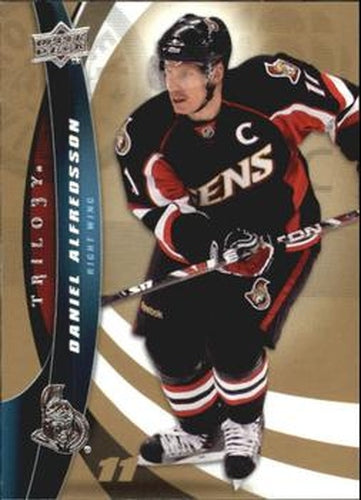 #46 Daniel Alfredsson - Ottawa Senators - 2009-10 Upper Deck Trilogy Hockey
