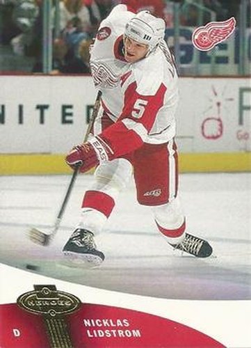 #46 Nicklas Lidstrom - Detroit Red Wings - 2000-01 Upper Deck Heroes Hockey